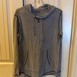 BKE Men's Gray Long Sleeve Hoodie